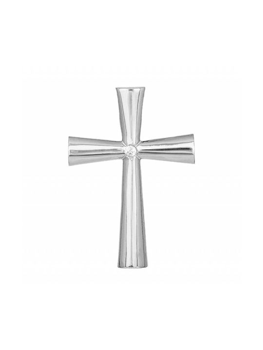 Women's White Gold Cross 14K