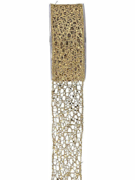 LiebeQueen Christmas Ribbon Beige 900x4.3cm 1pc