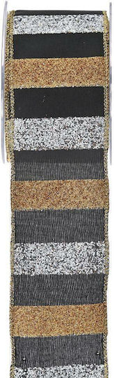 LiebeQueen Weihnachtliche Farbband Plastik Schwarz 900x6.7cm 1Stück