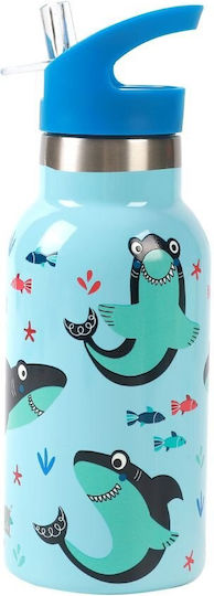iDrink Kinderflasche Thermos Rostfreier Stahl Blau 350ml