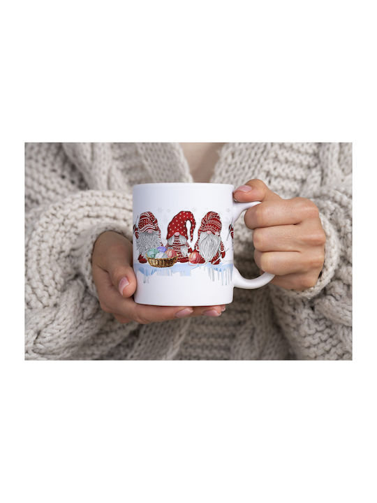 Christmas Mug Ceramic White 1pcs