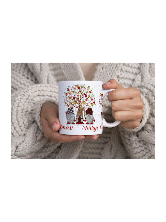 Christmas Mug Ceramic White 1pcs