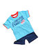Kids' Set with Shorts Summer 2pcs Light Blue