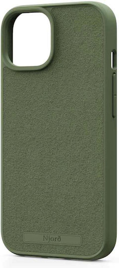 Njord Suede Back Cover Πλαστικό 2mm Χακί (iPhone 15)