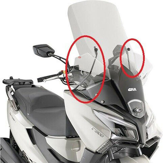 Givi Motorcycle Windshield & Windscreen Installation Kit for Kymco X-Town MKIT07