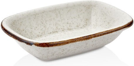 By Bone Servierschüssel Platz aus Porzellan Effect Dust 16x11cm 12Stück