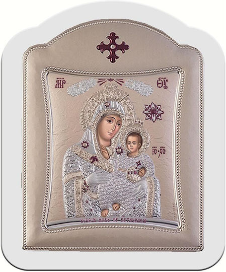 Slevori Icoană Maica Domnului Cu Pruncul Argint 28.7x36.5cm