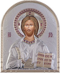 Slevori Εικόνα Исус Христос Silver 5.4x7см.