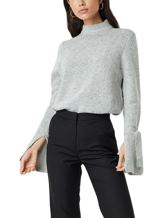 Rut & Circle Women's Long Sleeve Pullover grey