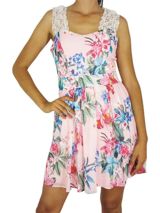 Sommer Mini Damenkleid Rosa