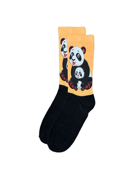 Trendy Printed Panda Γυναικείες Κάλτσες Πολύχρωμες