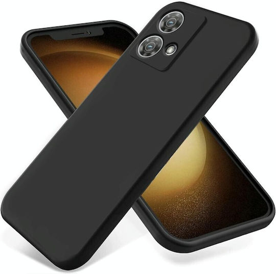 Pure Color Back Cover Σιλικόνης Μαύρο (Motorola Edge 40)