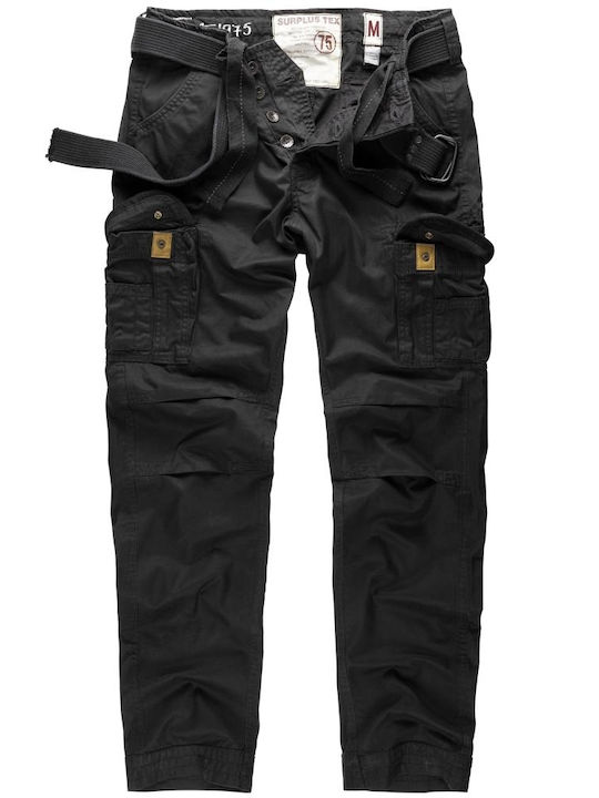 Trousers Cargo in Slim Fit Black