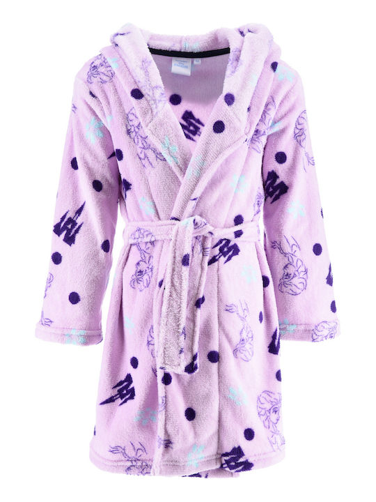 Superheroes Kids Robe Winter Lila