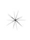 Christmas Decorative Pendant Star Plastic Black 55x55x55cm