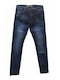 Men's Jeans Pants Elastic Blue