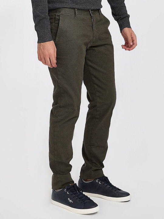 Rook Men's Trousers Chino in Regular Fit Oil Green