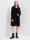 GAP Long Women's Cardigan with Buttons true black