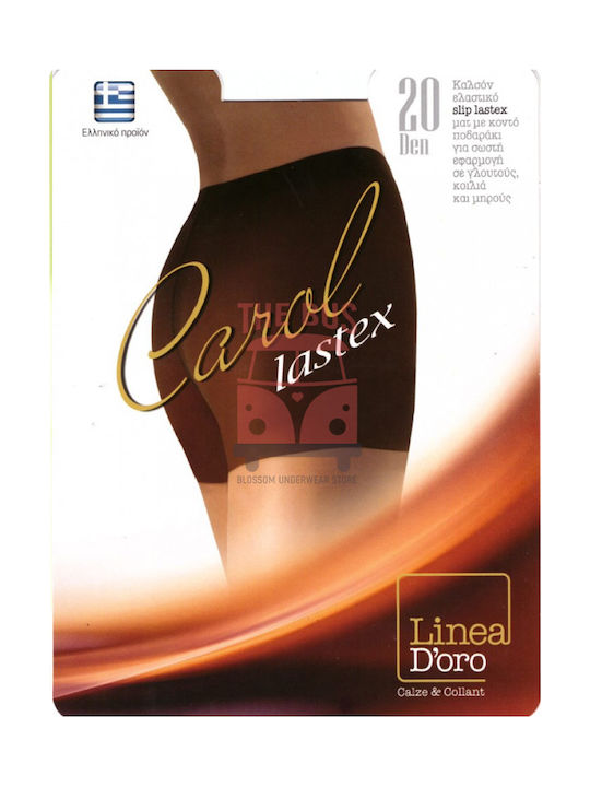 Linea D'oro Women's Pantyhose 20 Den Tightening Black