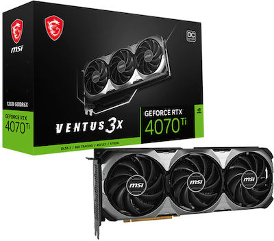 MSI GeForce RTX 4070 Ti 12GB GDDR6X Ventus 3X E1 12G OC Placă Grafică