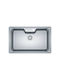 Domistyle Ένθετος Νεροχύτης Inox Μ80xΠ50cm Ασημί