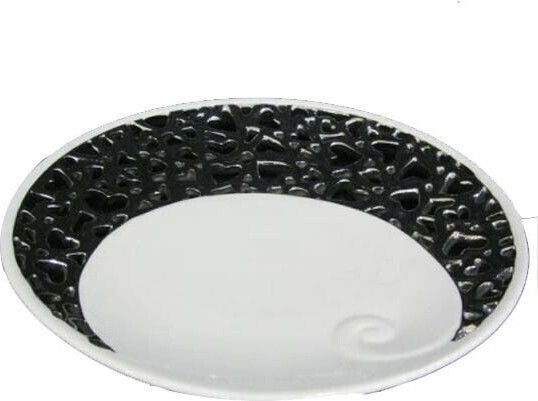 Epiplo-Fos Porcelain Decorative Platter White 30x3cm