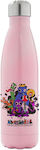 Koupakoupa Rainbow Friends Kids Water Bottle Thermos Aluminium Pink 500ml