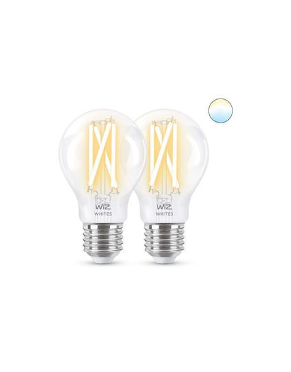WiZ Smart LED Bulbs 7W for Socket E27 and Shape A60 RGBW 806lm 2pcs