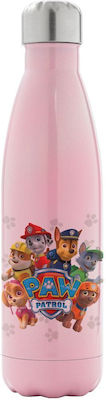 Koupakoupa Kids Water Bottle Thermos Paw Patrol Aluminium Pink 500ml