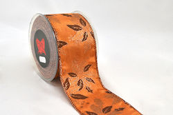 LiebeQueen Christmas Garland Orange Ribbon