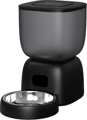 Pet Interest Automatic Stainless Bowls Dog Food Black 3000ml