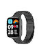 Lite Three Bead Λουράκι Ανοξείδωτο Ατσάλι Μαύρο (Redmi Watch 3 Active)