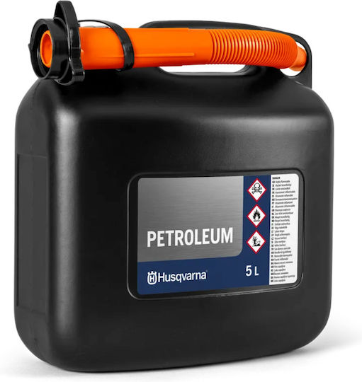 Husqvarna Fuel Can Double Position Plastic with Extension Tube 5lt Black