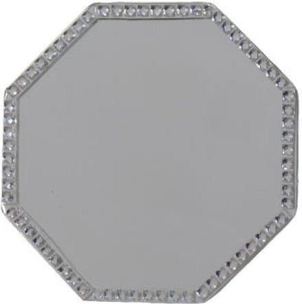 Kaemingk Round Coaster Glass Gray 10cm 4pcs