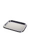Alessi Edelstahl Rechteckig Serviertablett mit Griffen in Silber Farbe 37x28cm 5006/37 1Stück