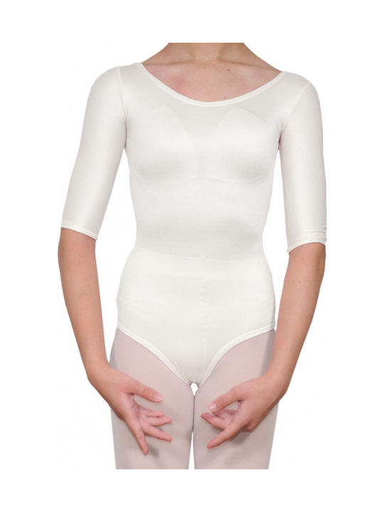 Dance & Football Bodysuit Weiß für Ballett