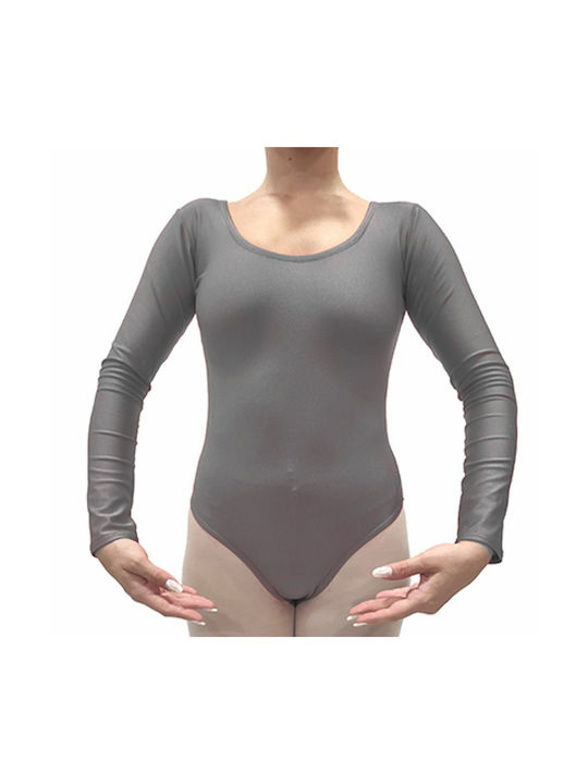 Dance & Football Kids Dance Bodysuit Gray