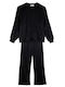 Nek Kids Wear Copilăresc Set de pantaloni de trening black 2buc