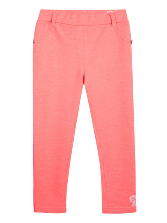 Kinder Leggings Lang orange fluo