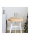 vidaXL Round Table Surface made of Solid Wood in Beige Color 30x30x3cm 833655 1pcs