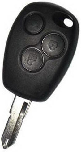 Renault Κέλυφος Κλειδιού Αυτοκινήτου με Λάμα με 3 Κουμπιά για Renault