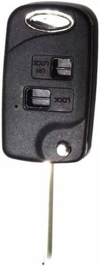 Foldable Car Key Shell with Blade without Buttons for Lexus