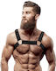 Fetish Submissive Ανδρικό Harness Μαύρο