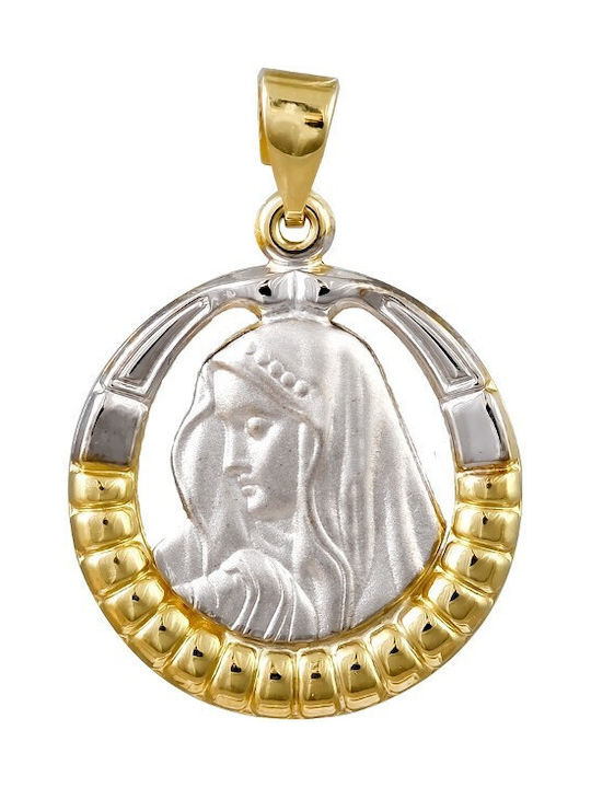 PALAIOLOGOS Pendant Kids Talisman with Virgin Mary from Gold ΜΕ000882