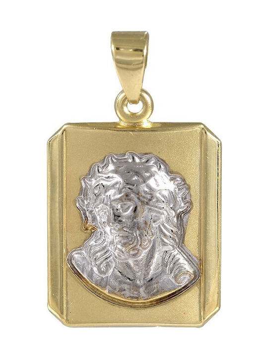 PALAIOLOGOS Pendant Kids Talisman with Jesus Christ from Gold 9K PD11037