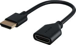 Goobay Kabel HDMI-Stecker - HDMI-Buchse 0.1m Schwarz