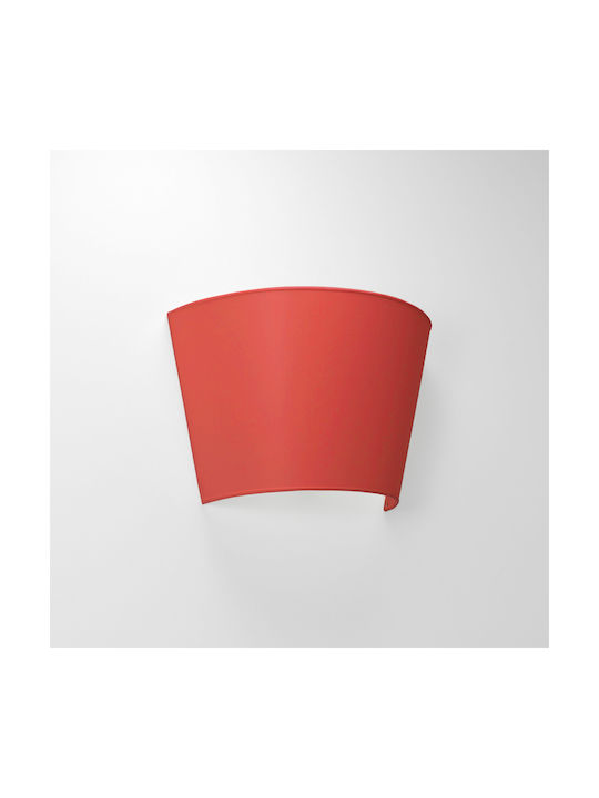 Veis Lamp Wall with Socket E14 Red 30x20x15cm