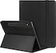 Rosso Synthetic Leather Flip Cover Black (Galaxy Tab S9)