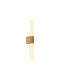Nordlux Helva Wall Lamp with Integrated LED and Warm White Light Beige 42.5x10.5x5.7cm