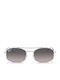 Ray Ban Unisex Sunglasses with Silver Metallic Frame and Grey Gradient Polarized Lenses RB3719 003/M3